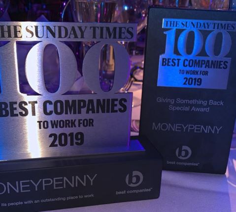 Moneypenny's Best Companies to Work for Award