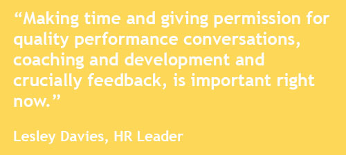 Development and crucially feedback is important now, quote 