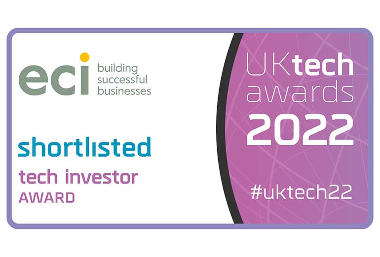 ECI shortlisted for Tech Investor of the Year 2022 - Header Image